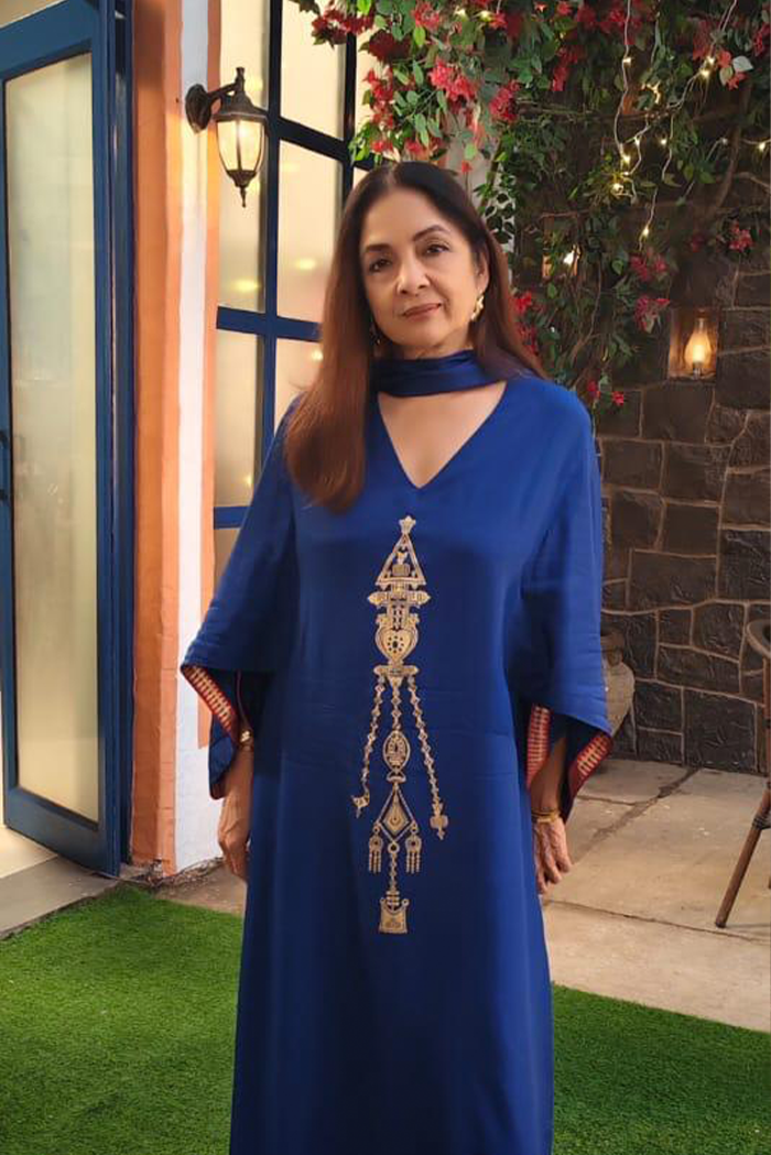 Sapphire Tribal Whisper Kaftan