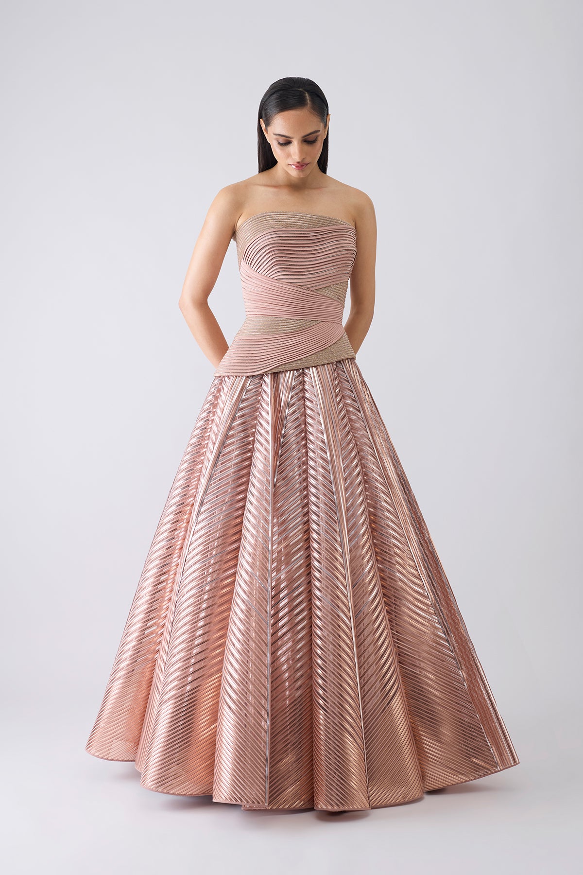 Structured Crystalvein Corset And Skirt