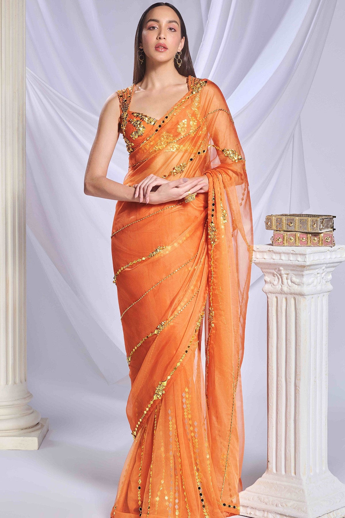 Sundown Soiree saree set
