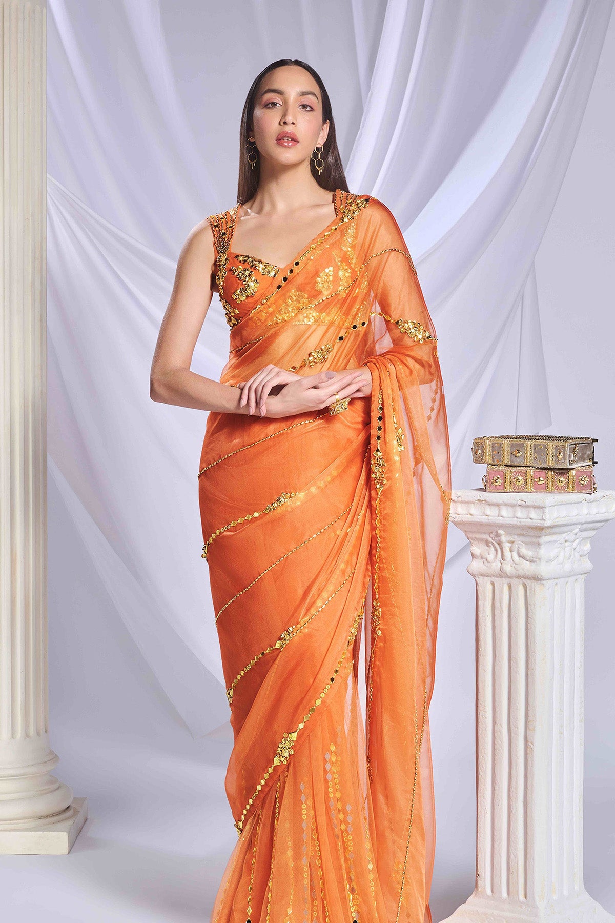Sundown Soiree saree set