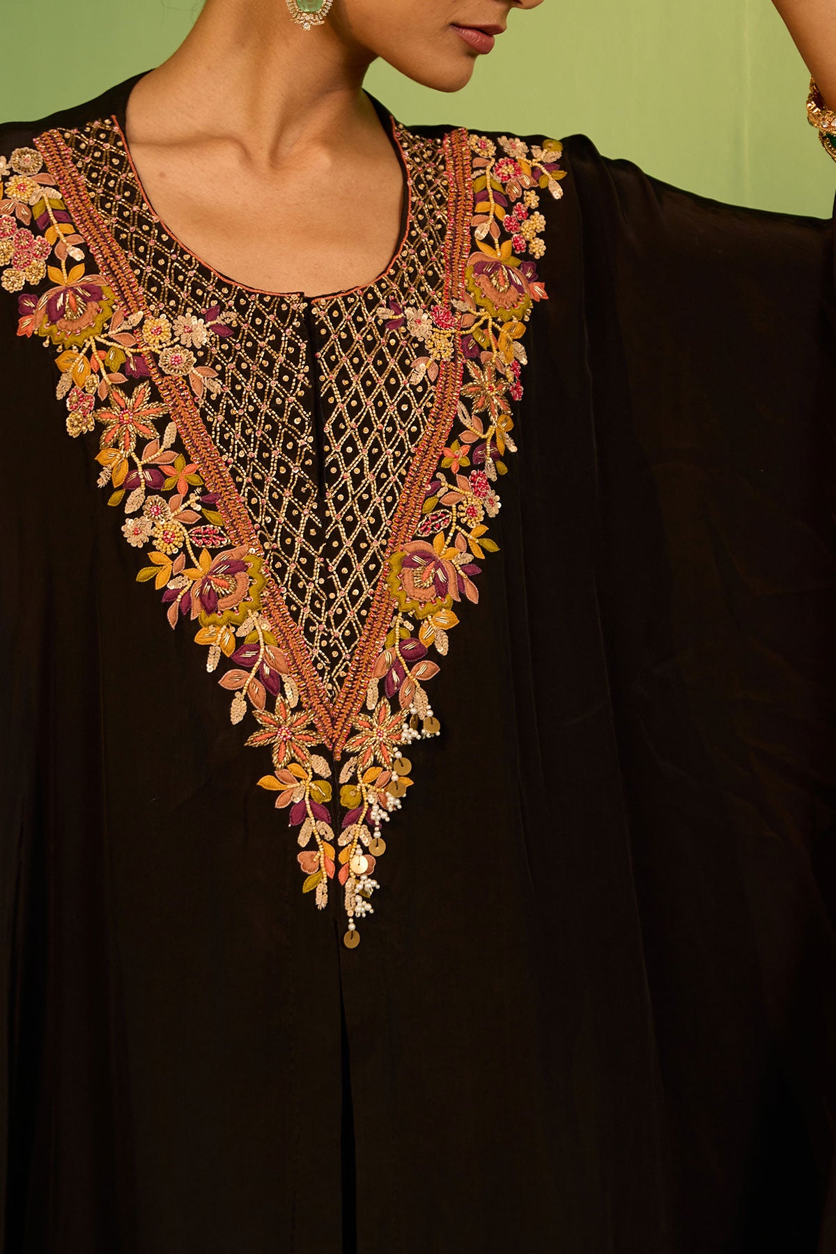 Mahala Black Kaftan Set