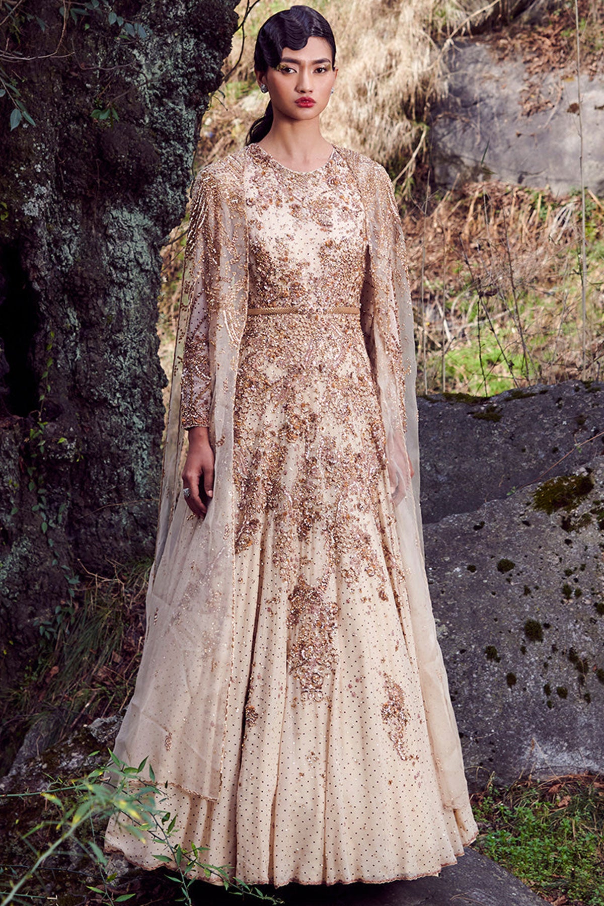 "Elaine" Chiffon Kamdani Kalidar