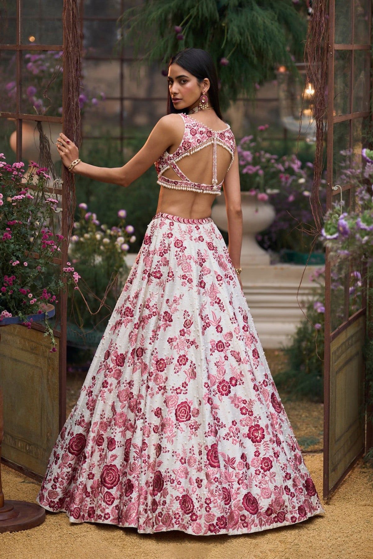 Ruby Floral Lehenga Set