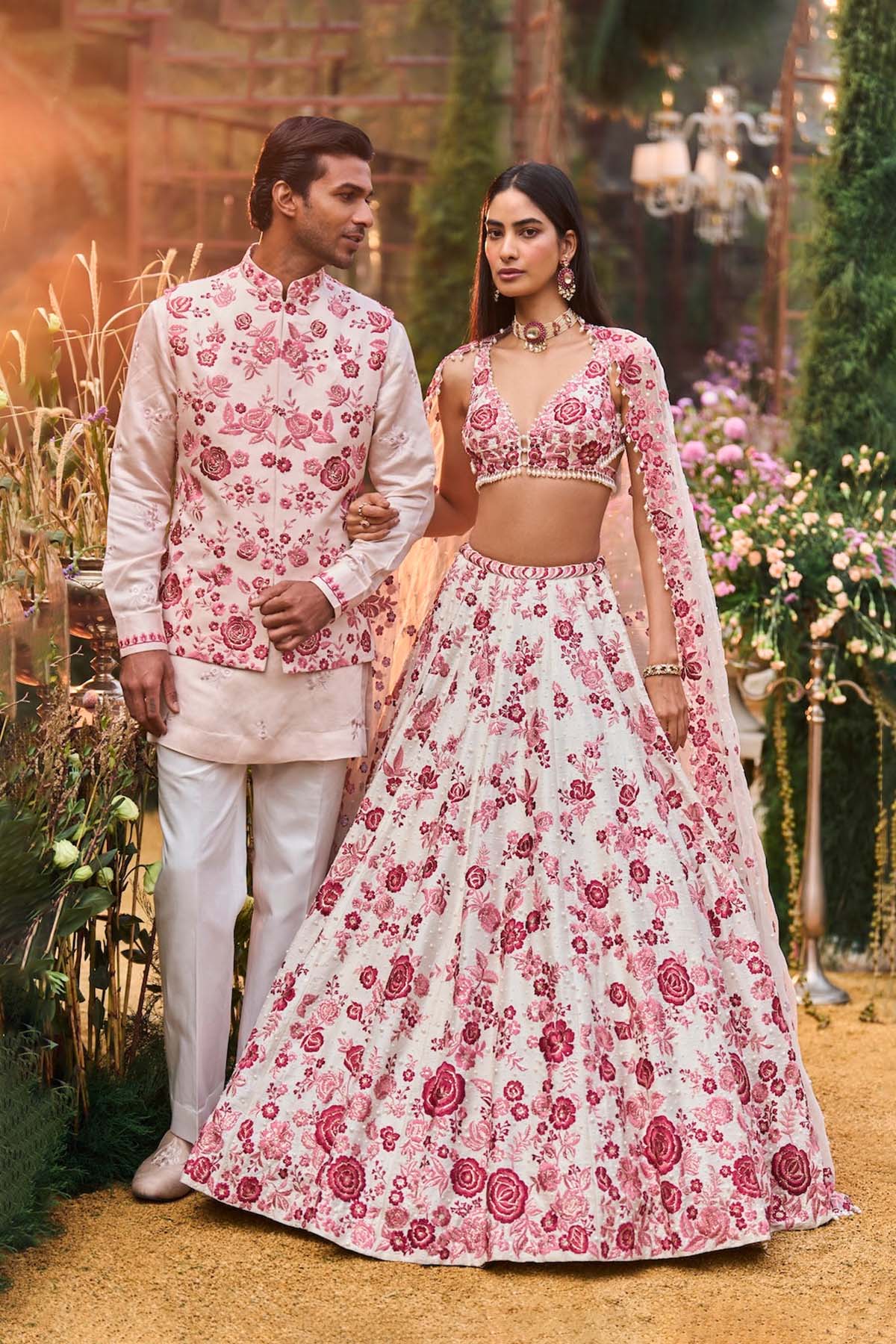 Ruby Floral Lehenga Set