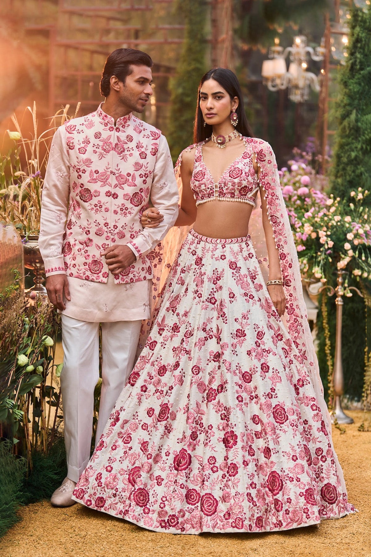 Ruby Floral Lehenga Set