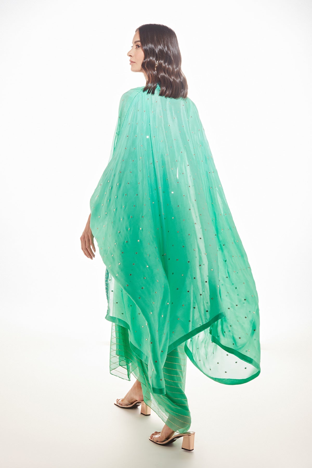 Julia Cape With Drape Skirt