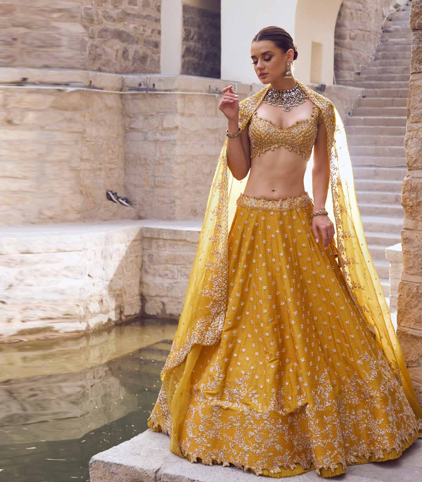 ADARA MILD CREEPER LEHENGA SET