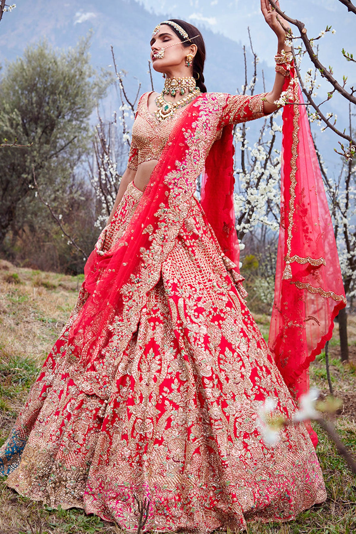 "Delisha" Bridal Lehenga Set