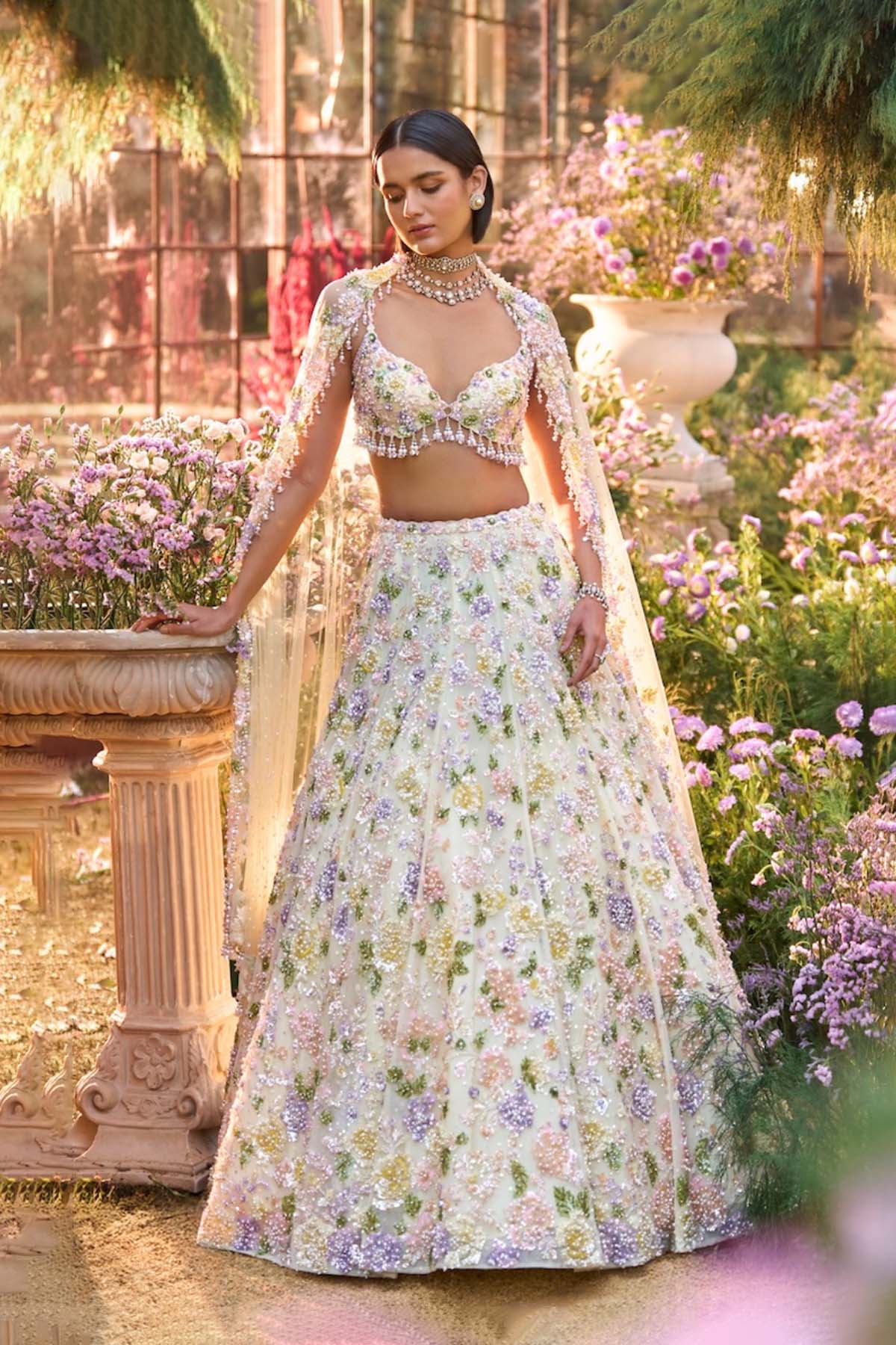 Butter Yellow Sequin Lehenga Set