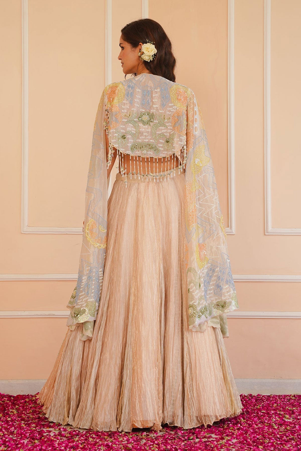 Aria Embroidered Tissue Lehenga