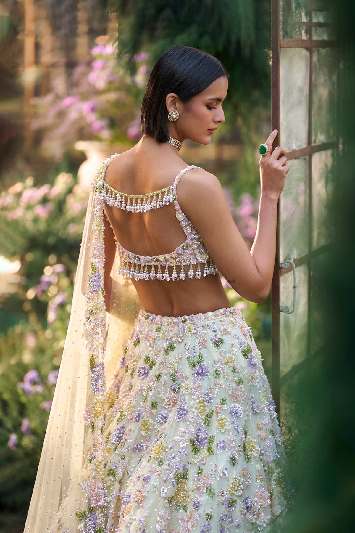 Butter Yellow Sequin Lehenga Set