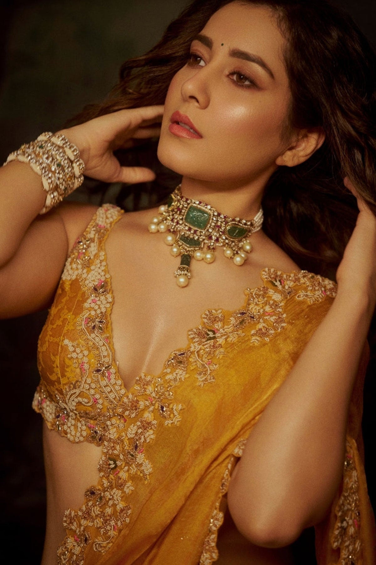 "Amaltas" Kalidaar Saree