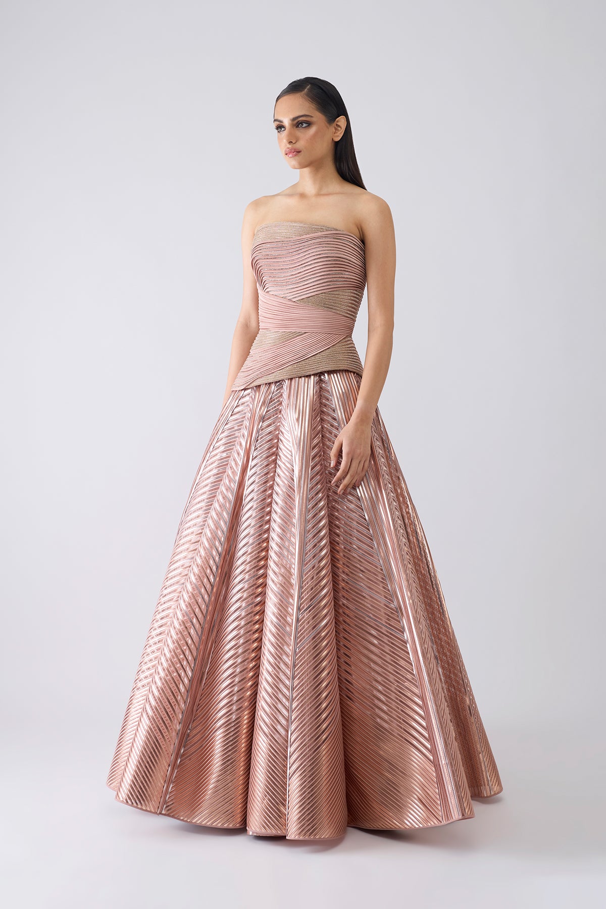 Structured Crystalvein Corset And Skirt