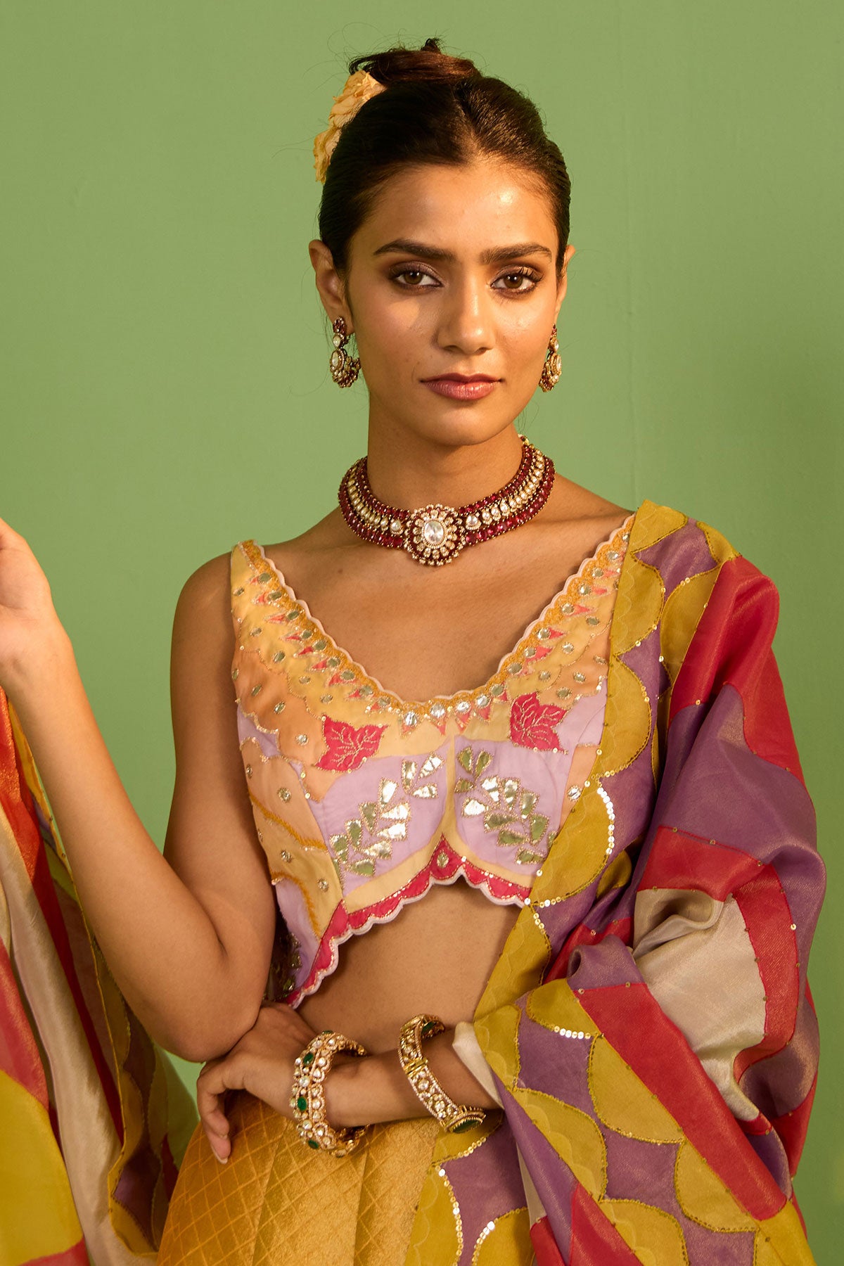 Noori Banarasi Silk Lehenga Set