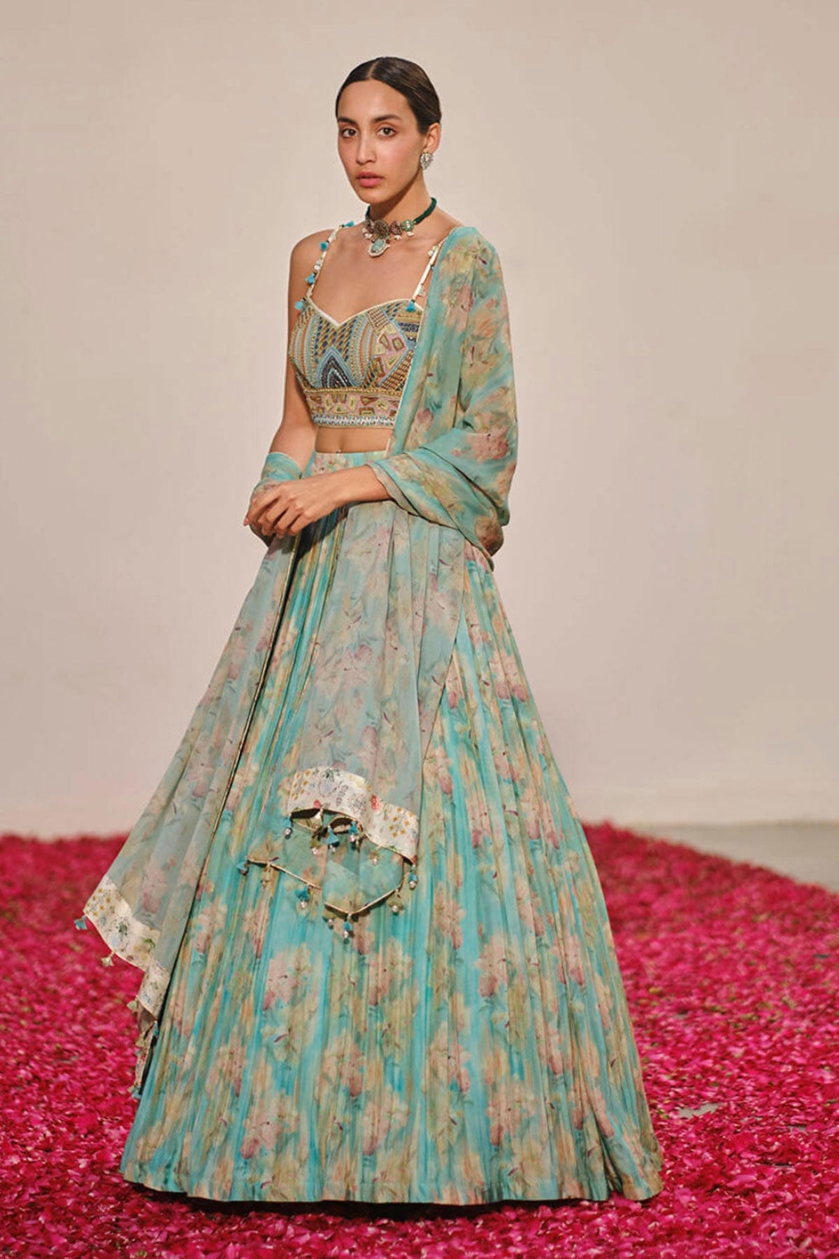 Blue Shore Lehenga - Ready To Ship
