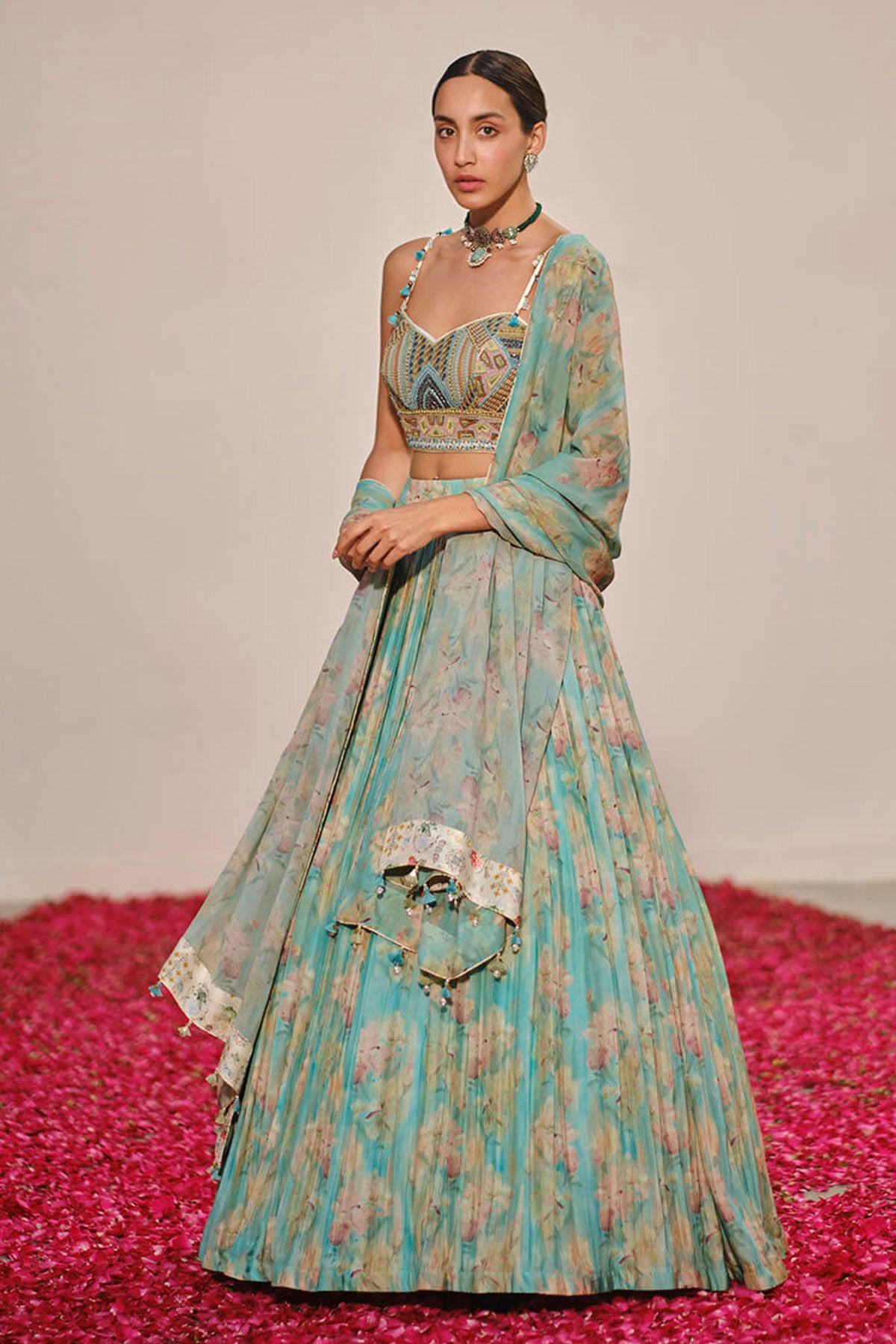 Blue Shore Lehenga - Ready To Ship