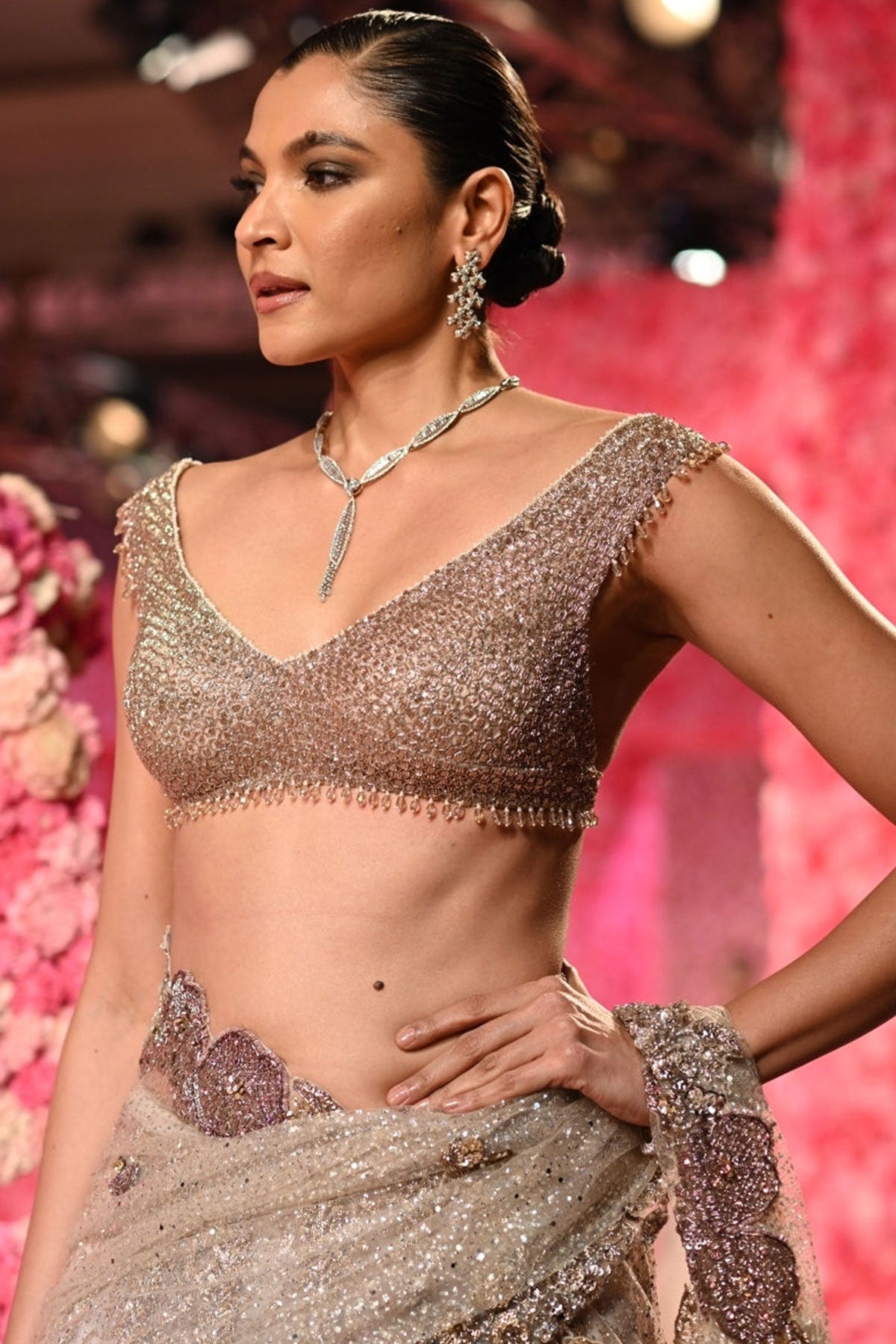 "Ella" Shimmer Tulle Saree