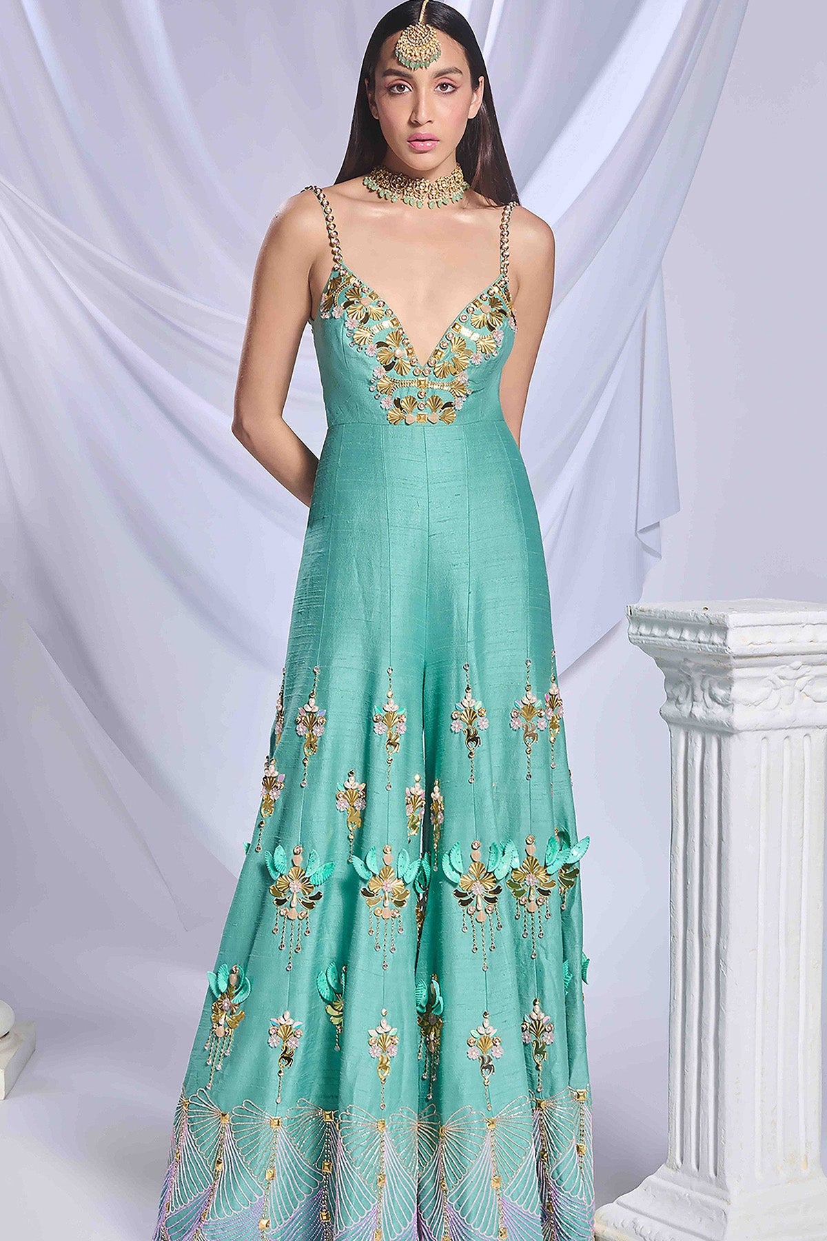 Fairy Teal Jumpsuit 14 / Custom