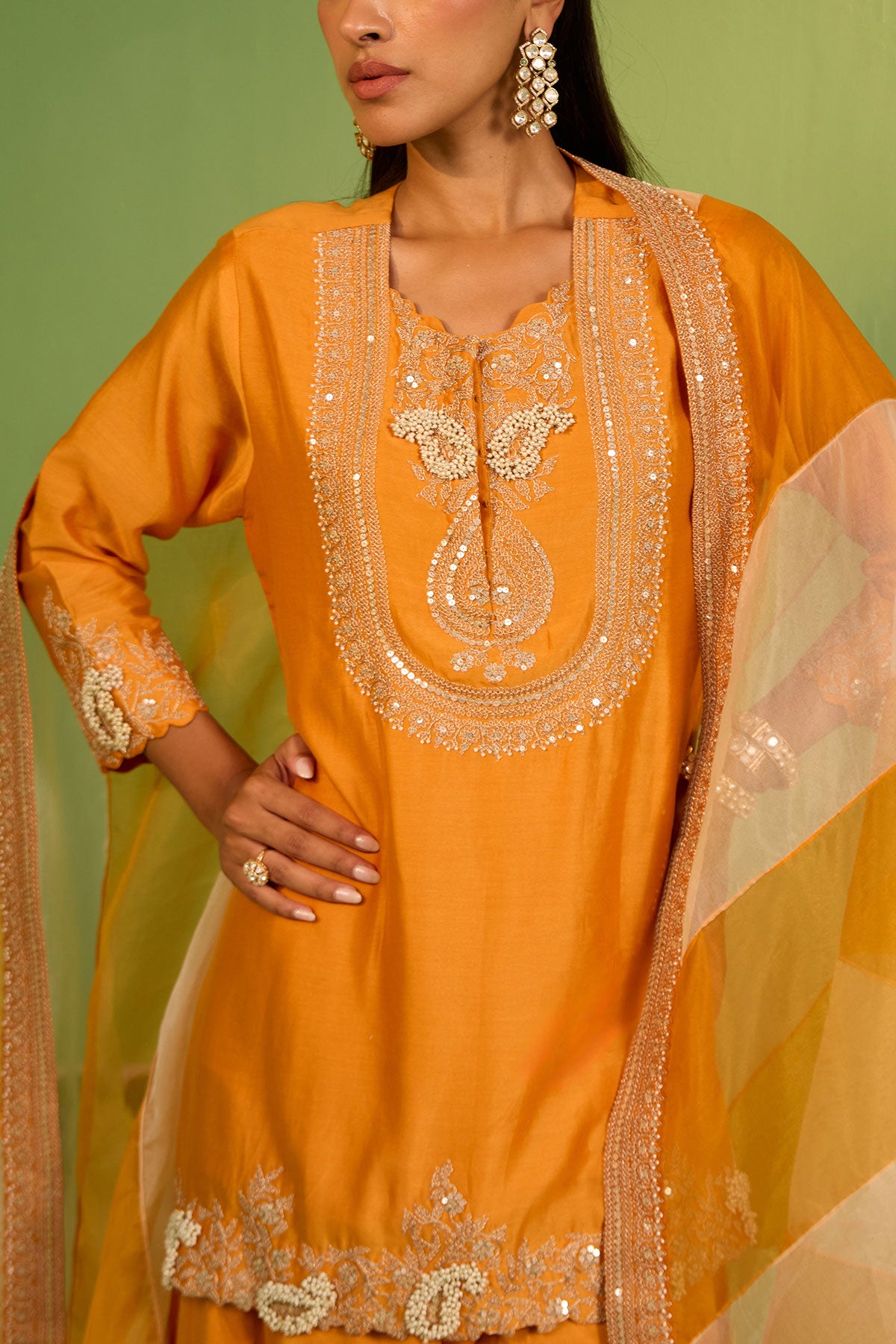 Saphira Chanderi Silk Sharara Set