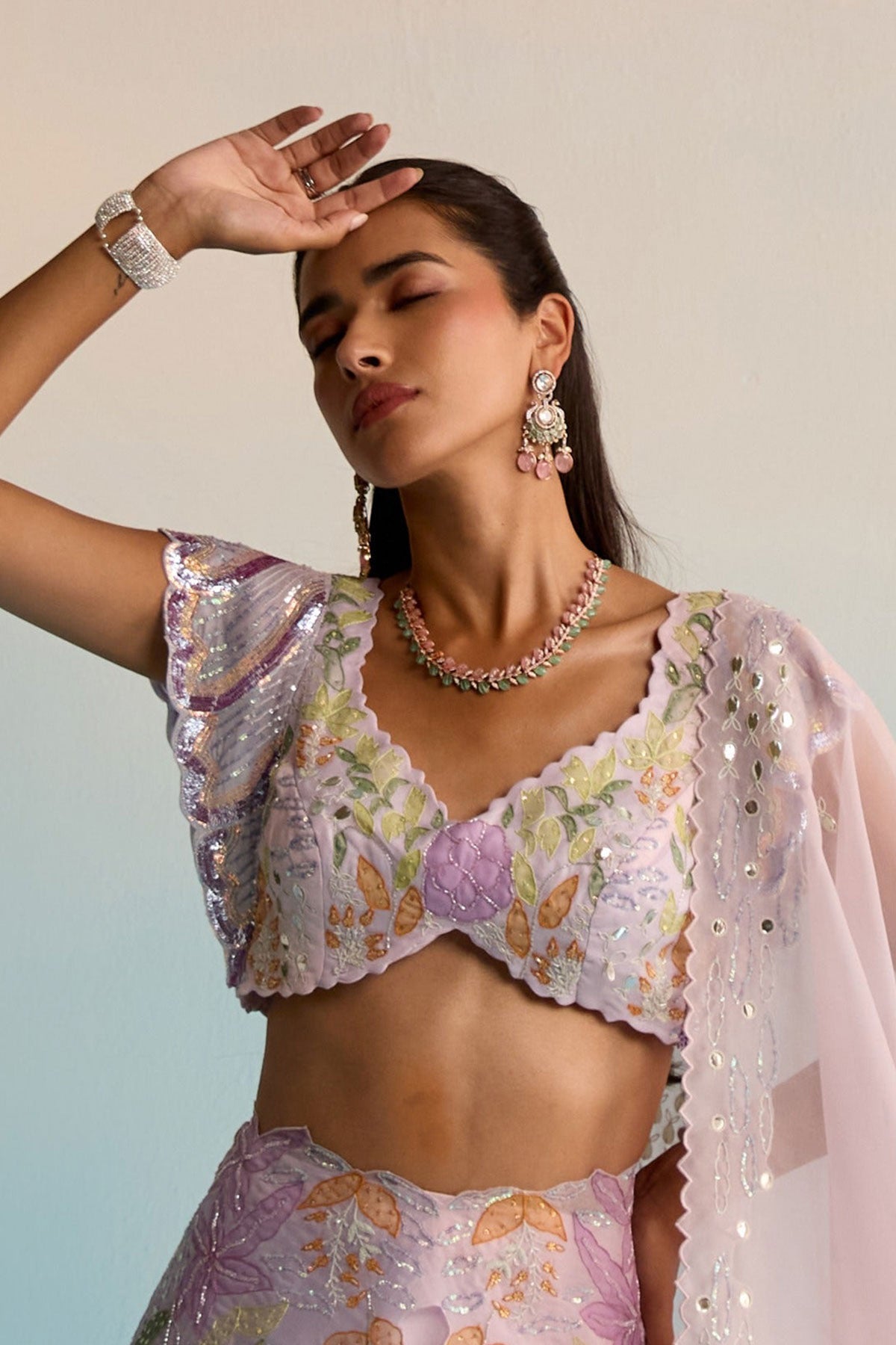 Sariyah Handpainted Lehenga