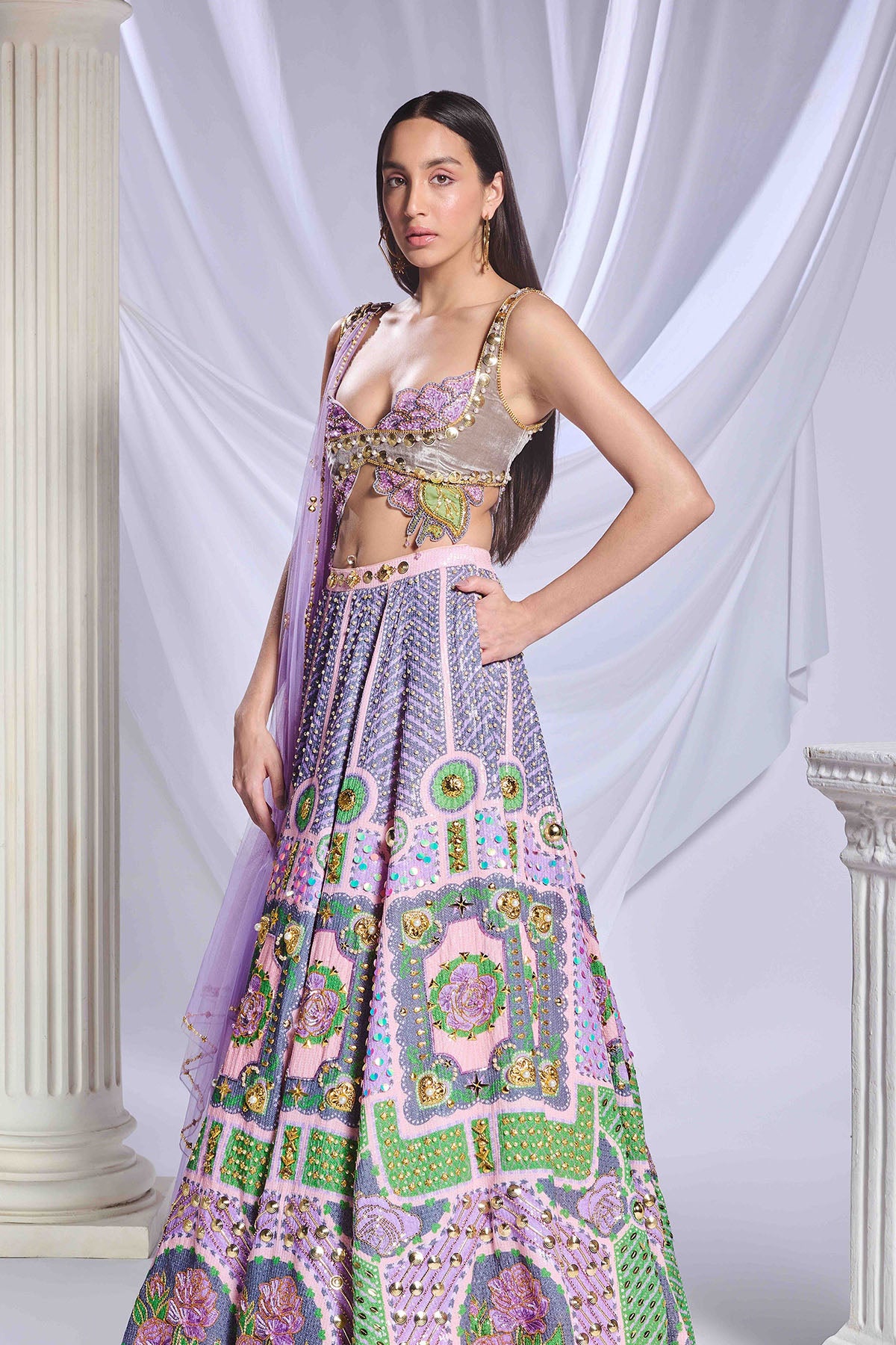 Dear Dahlia Lehenga set