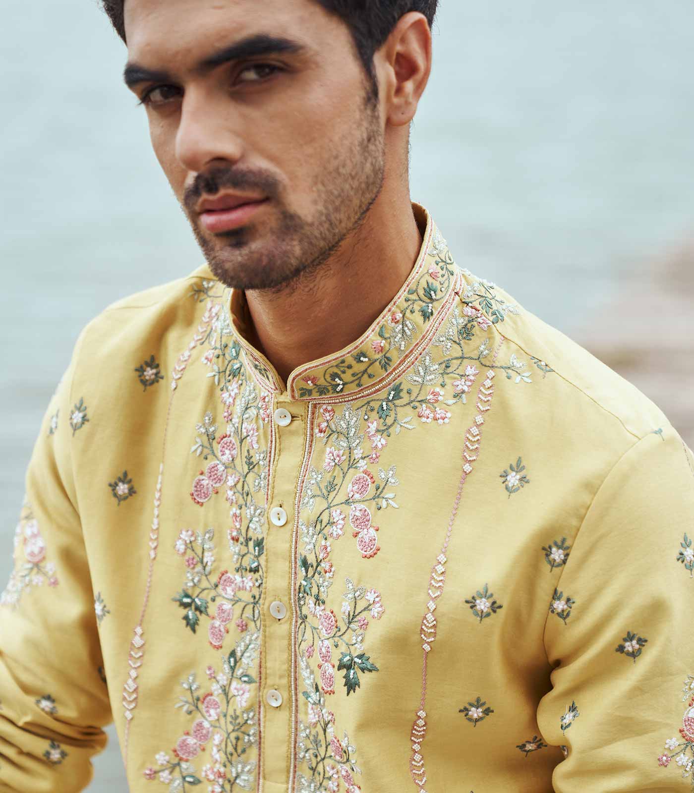 YELLOW TUTTY FRUITY KURTA SET