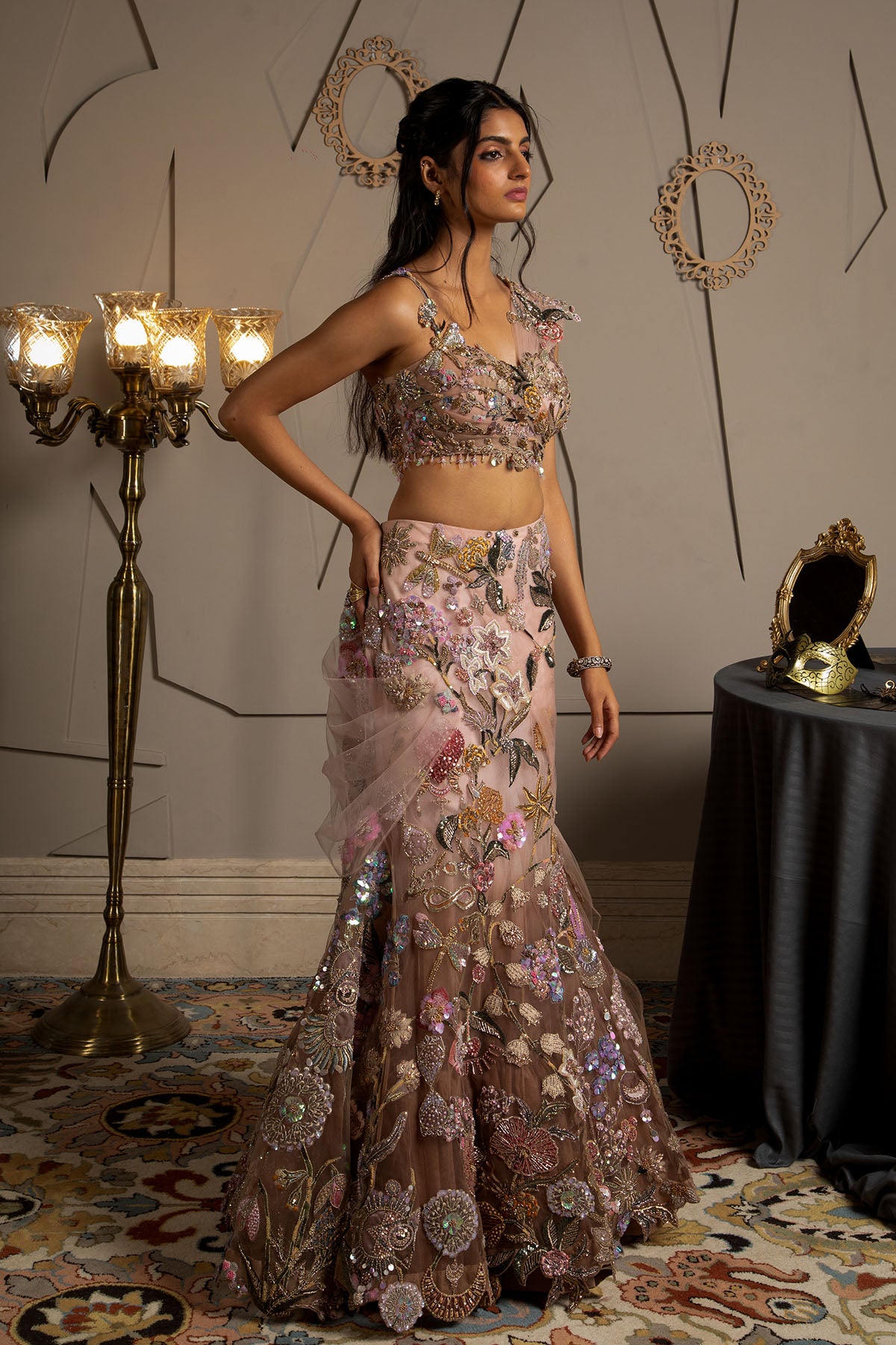 Aurora Draped Lehenga