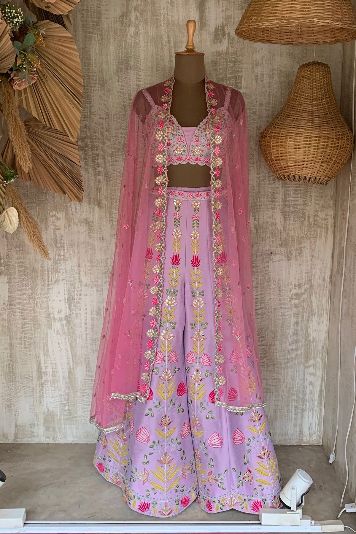 LAVENDER TULIP PALAZZO SET - Ready To Ship