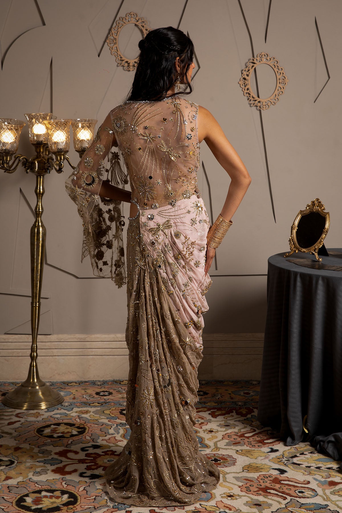 Nysa Draped Kaftan Dress