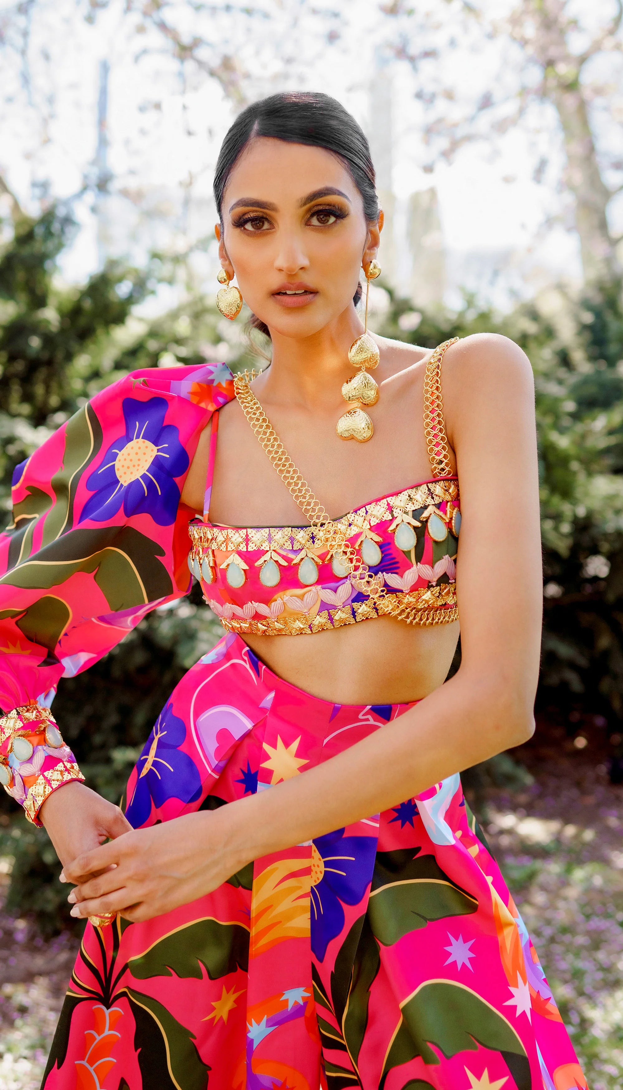 BAYBERRY- HOT PINK LET'S ROLL PANT SET