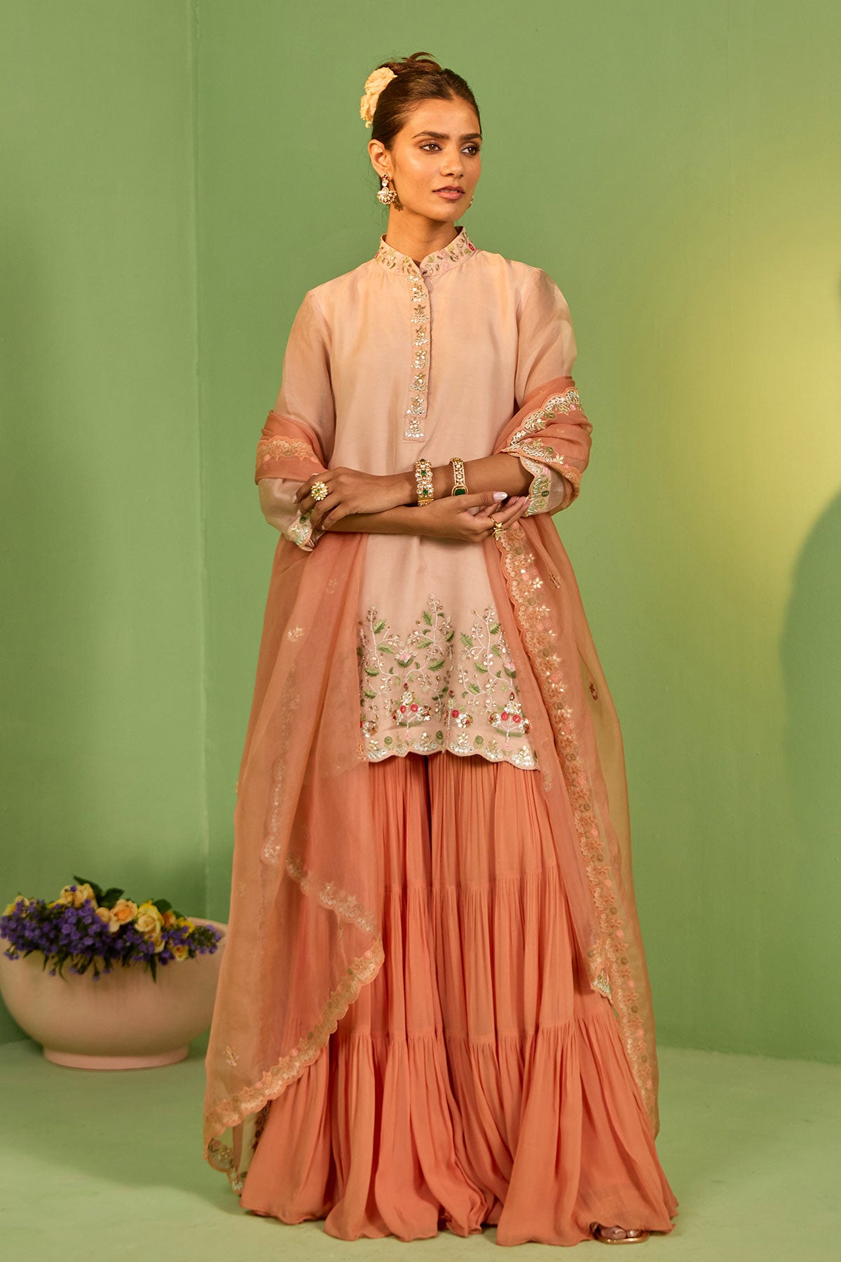 Anisa Gota Patti Sharara Set