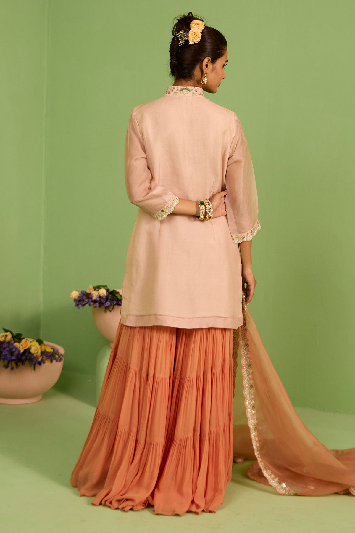 Anisa Gota Patti Sharara Set