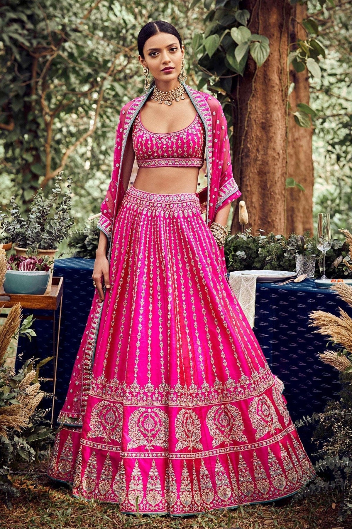 RED MAHEEN LEHENGA - Ready To Ship