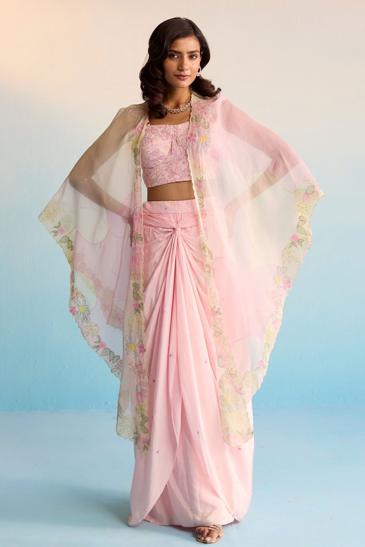 Vireya Cape And Skirt Set