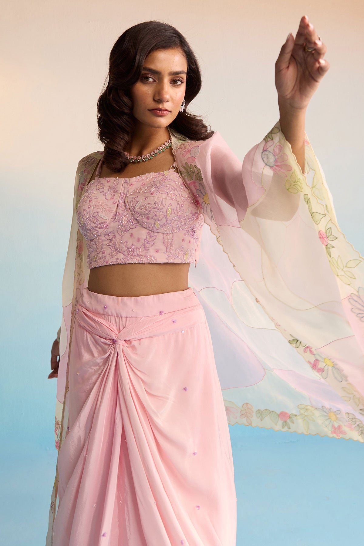 Vireya Cape And Skirt Set