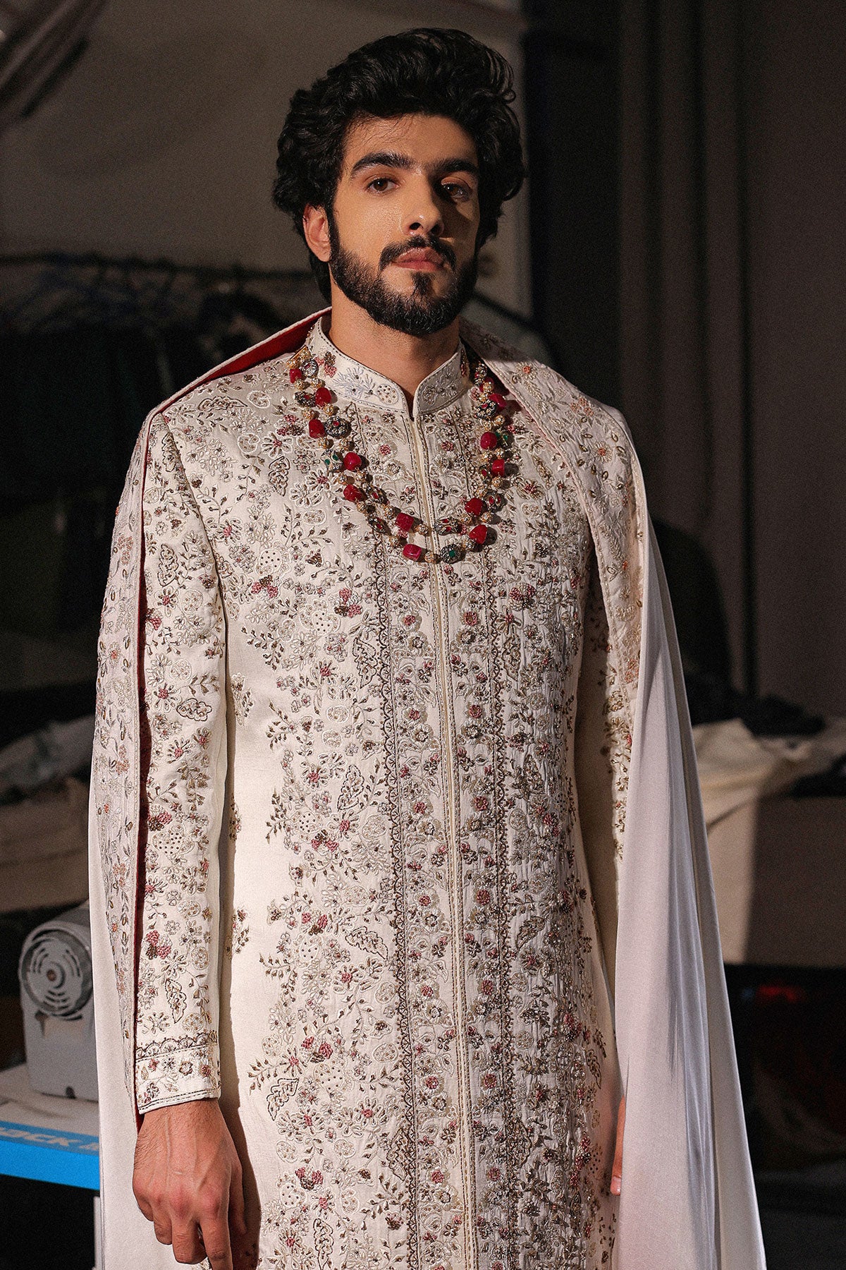 Imperial White Sherwani Set