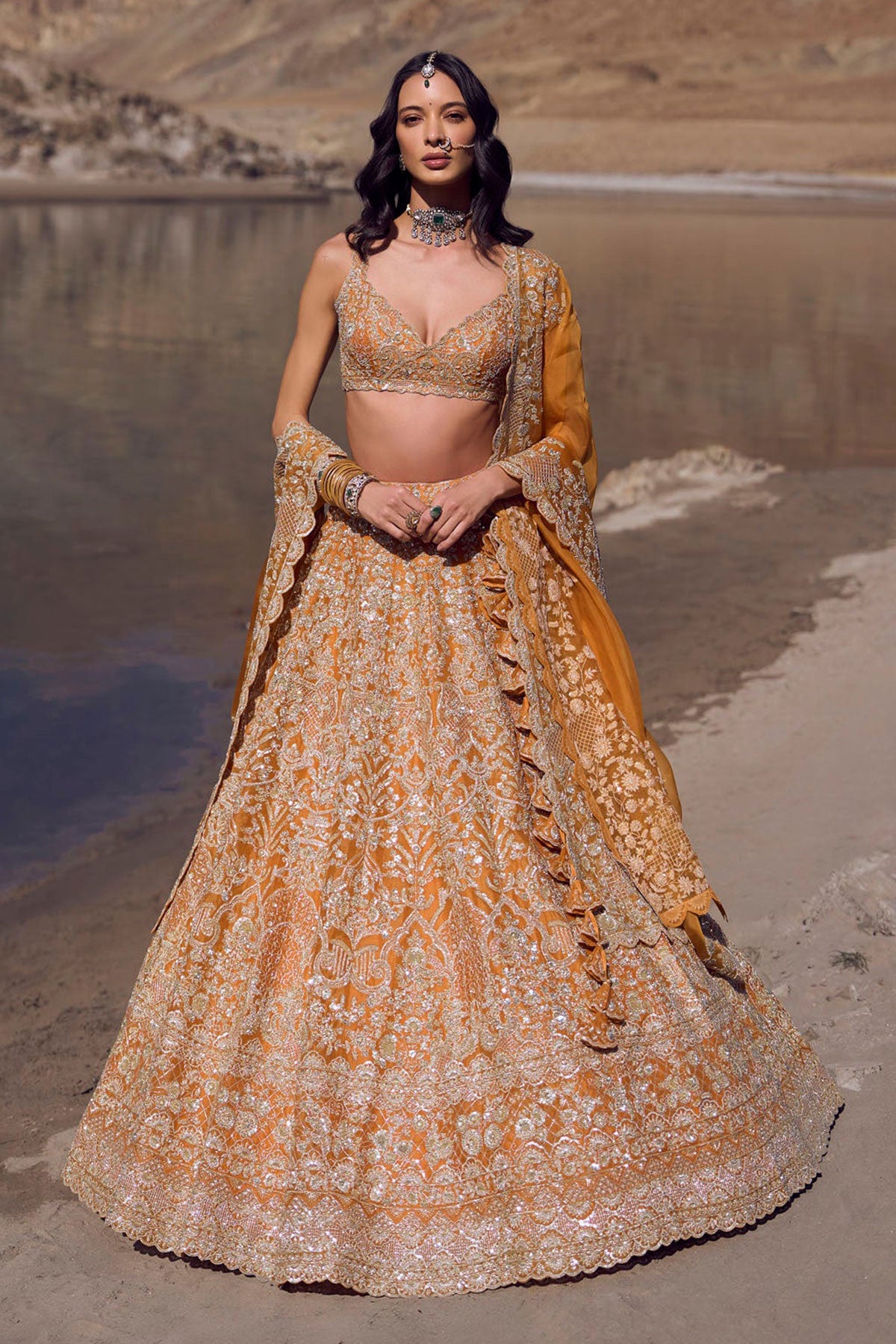 Clementine lehenga set