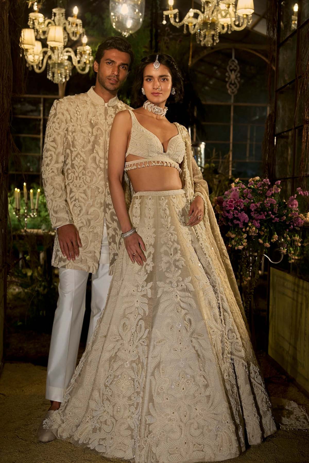 Champagne Pearl Sherwani Set