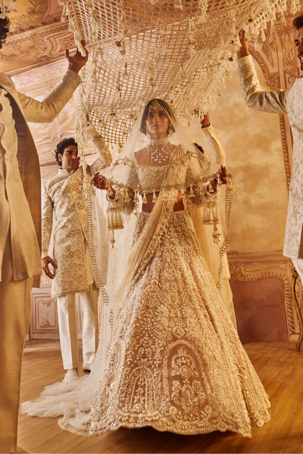 Nude Pearl Lehenga Set