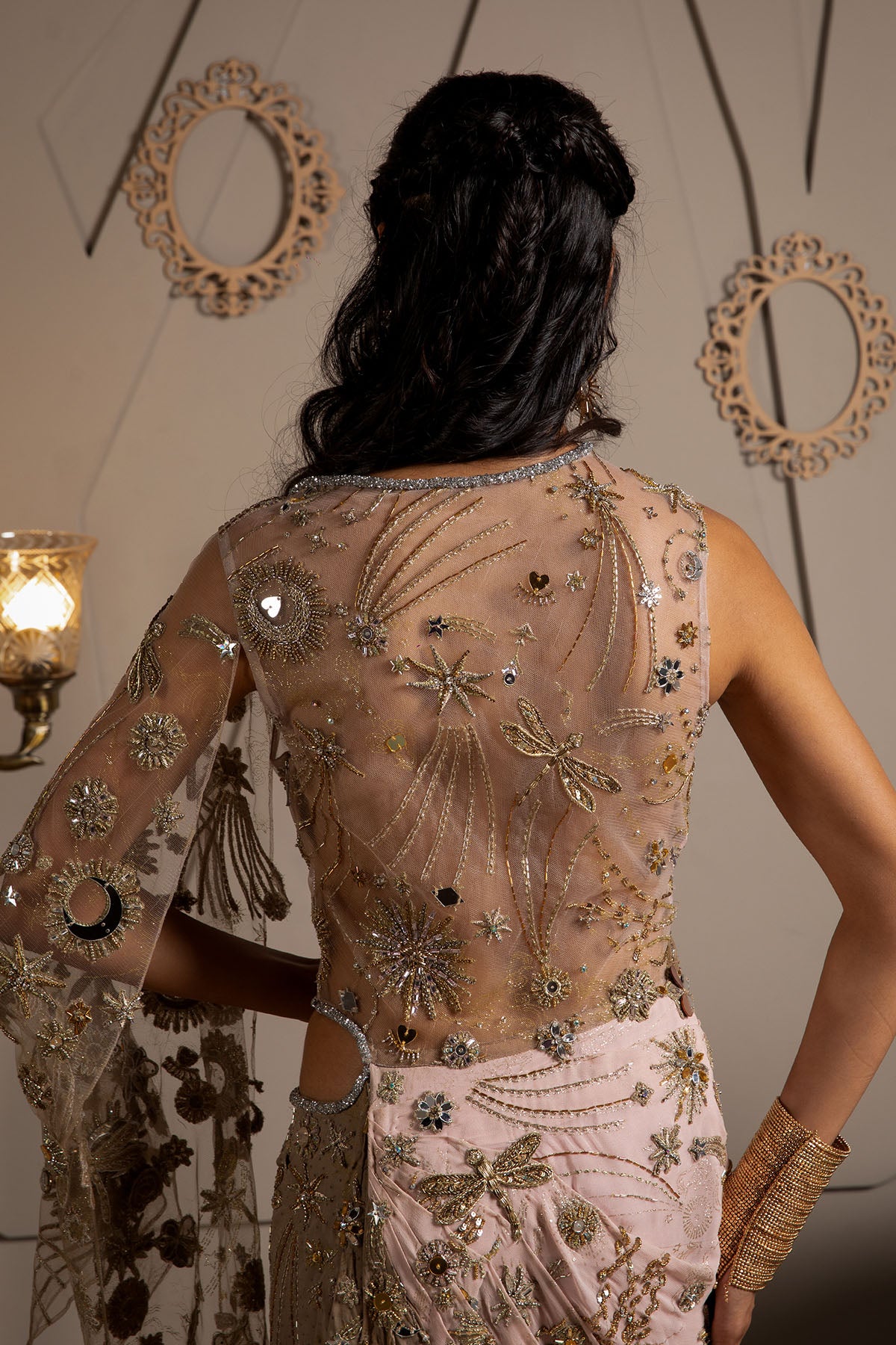 Nysa Draped Kaftan Dress