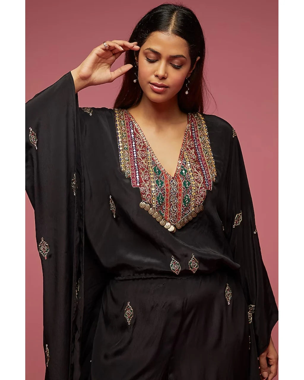 Black Kaftan Jumpsuit