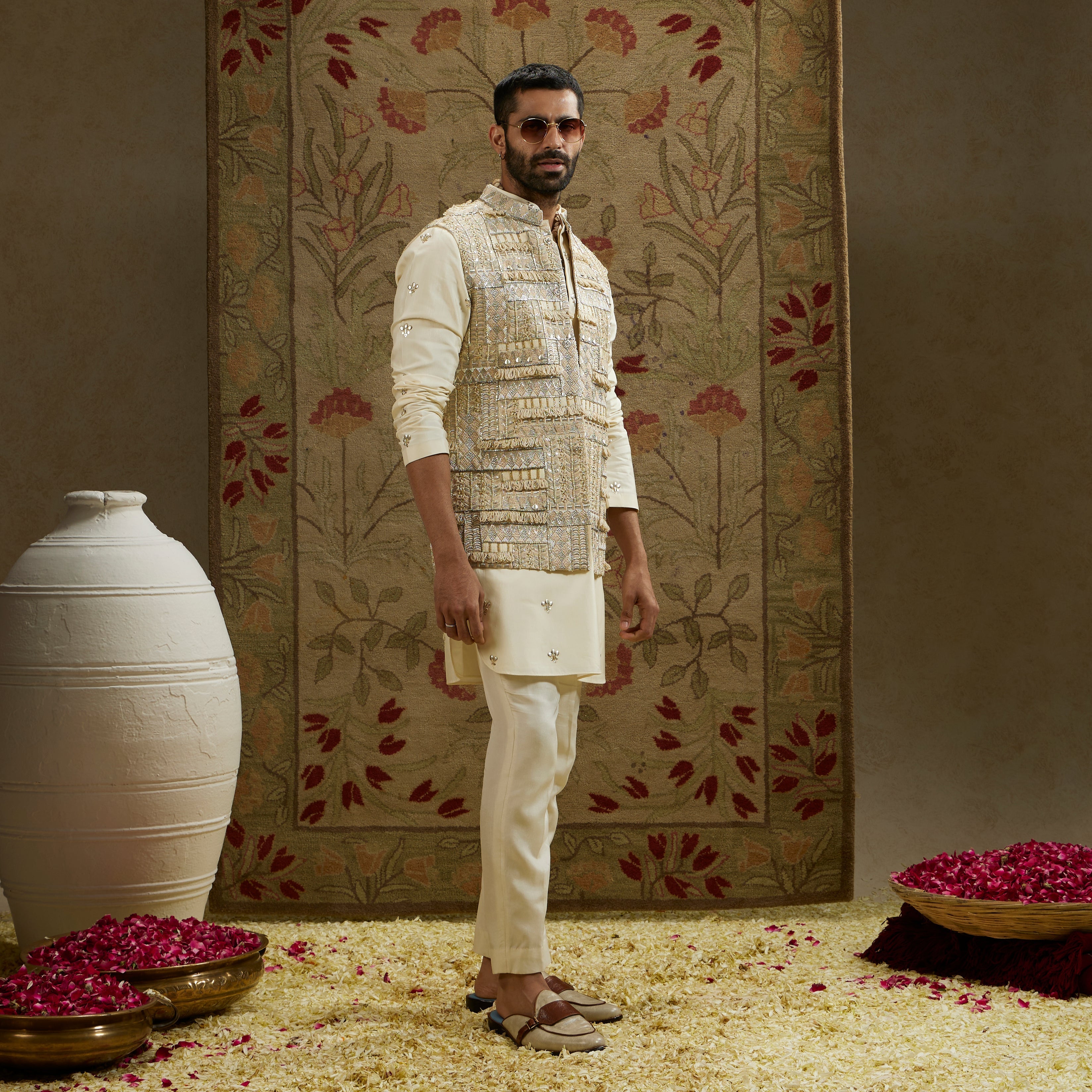 HEAVILY EMBELLISHED BUNDI