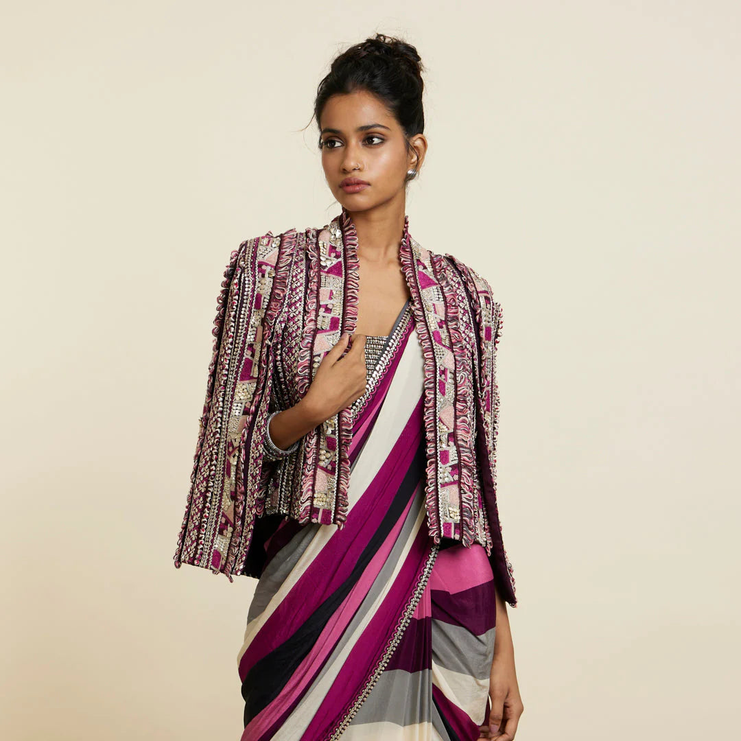 MERLOT ABSTRACT NOOR JACKET