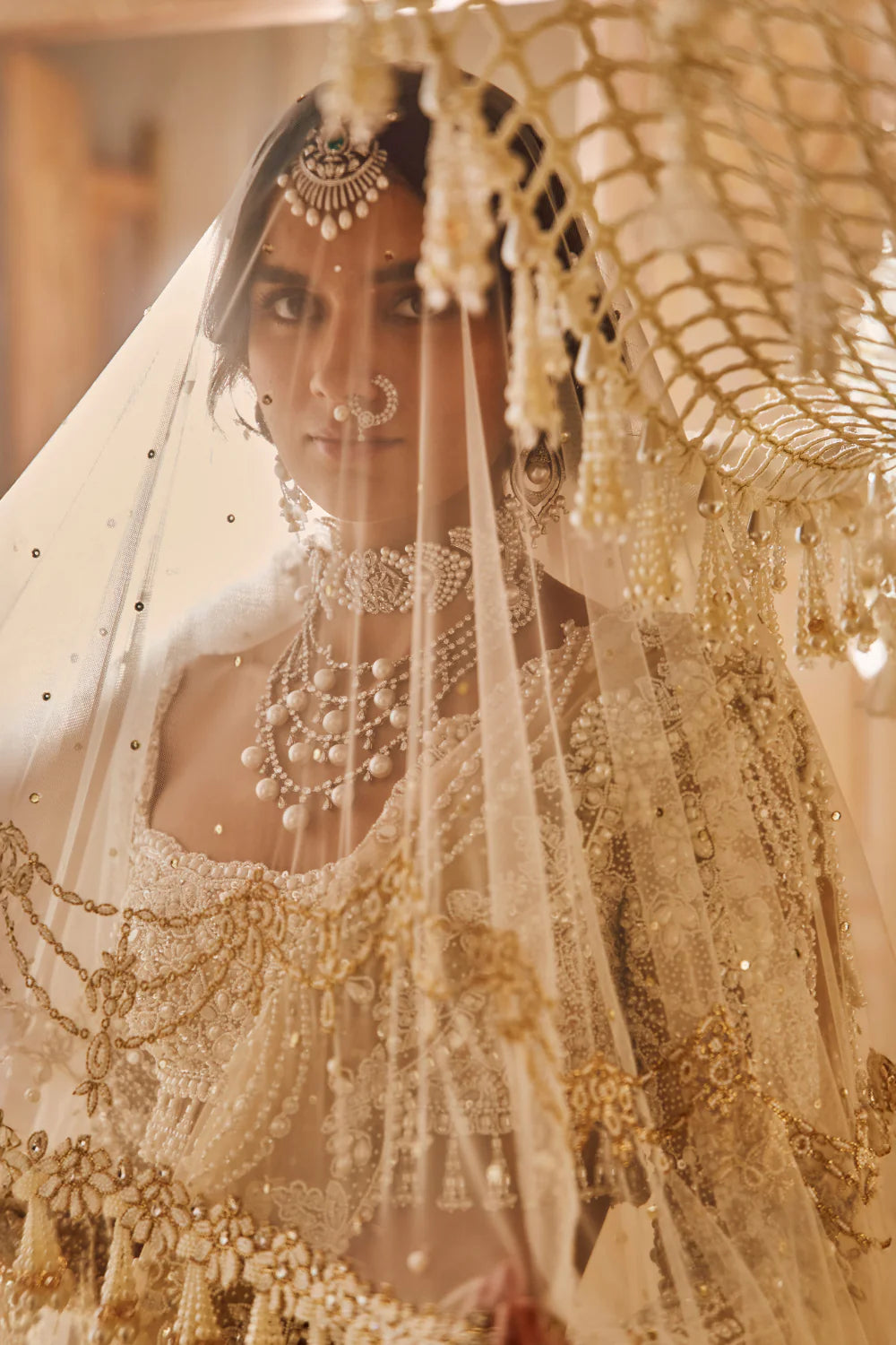 Nude Pearl Lehenga Set