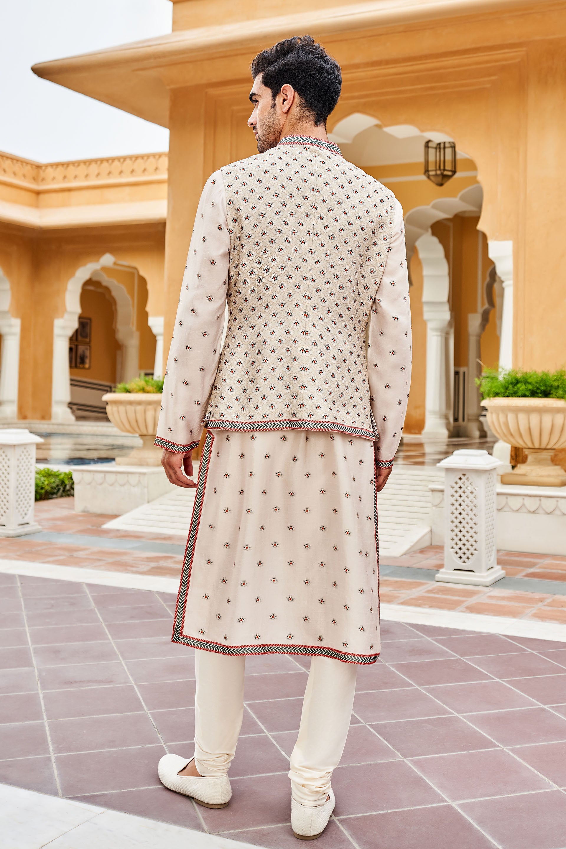 DARSA NEHRU JACKET - IVORY