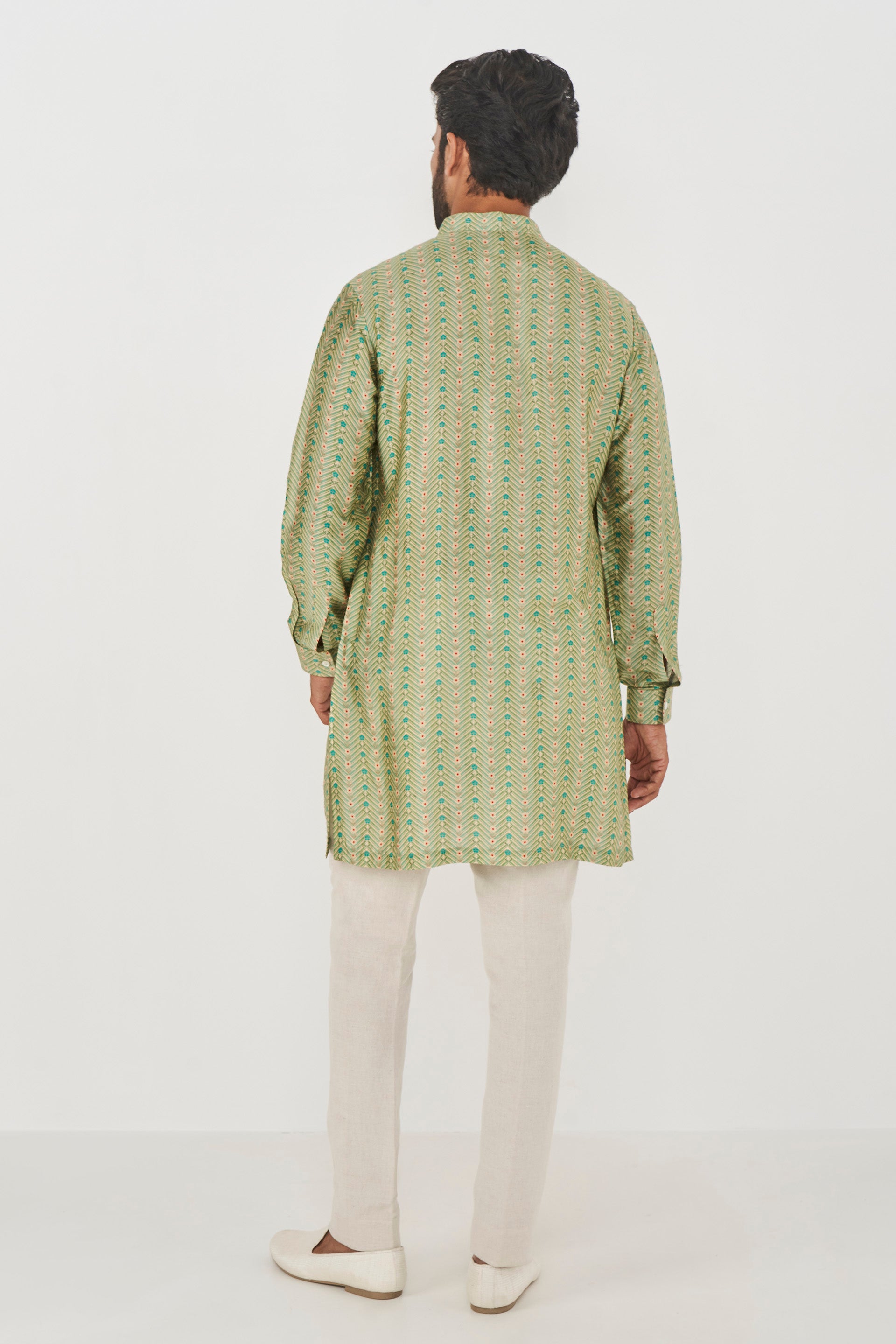 GIHAN KURTA - SAGE GREEN