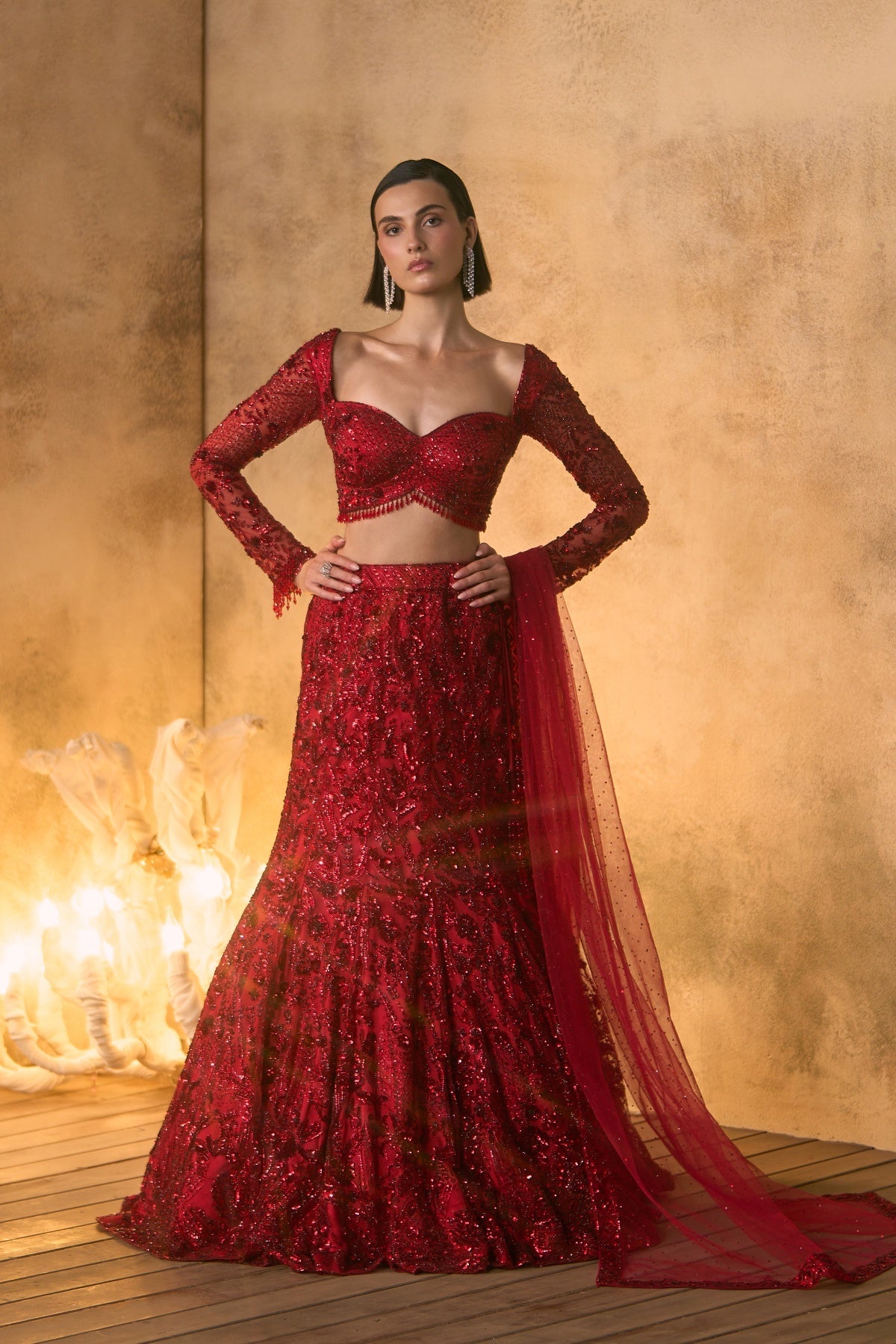 Ember Lehenga Set