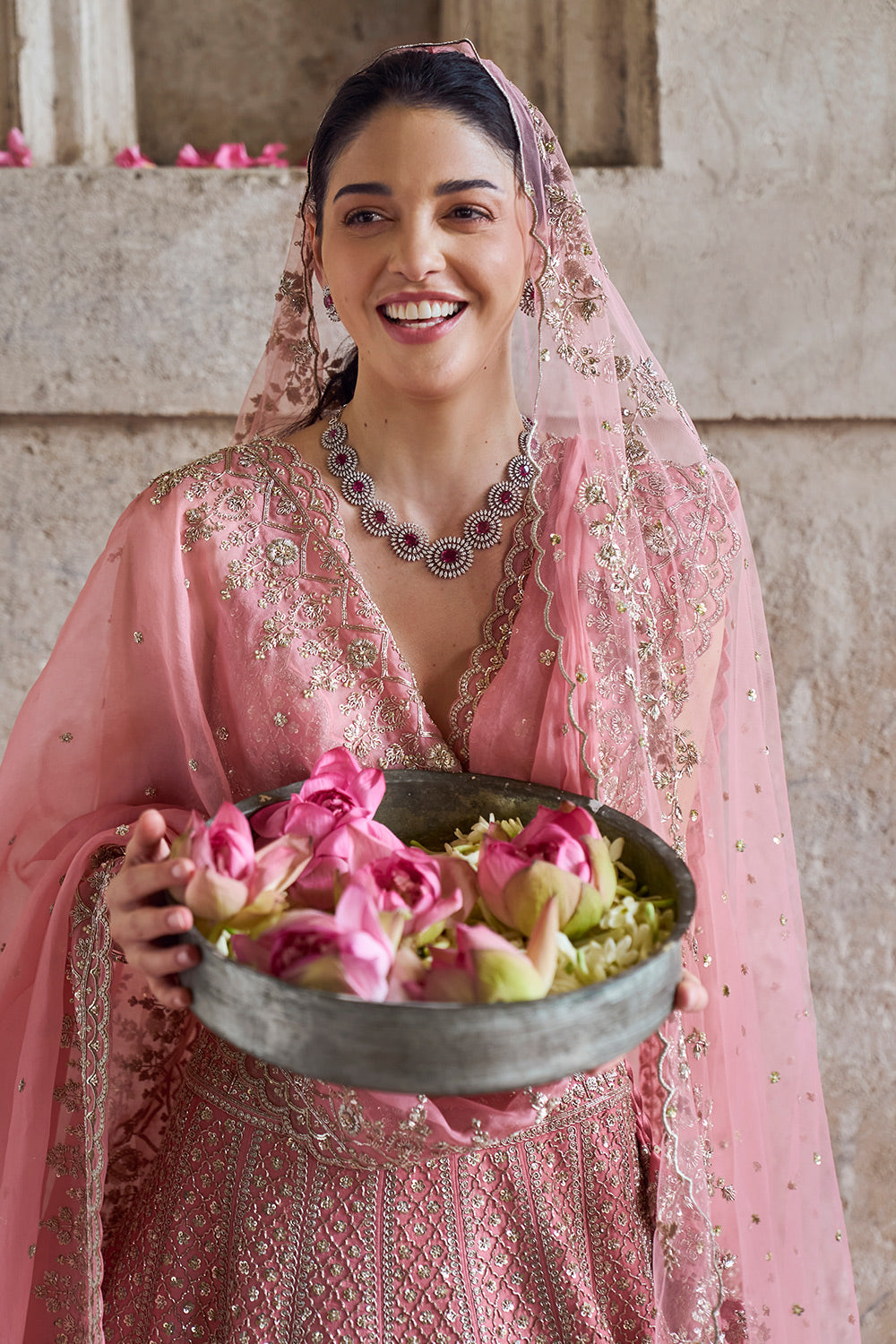 PINK GULAB LEHENGA SET