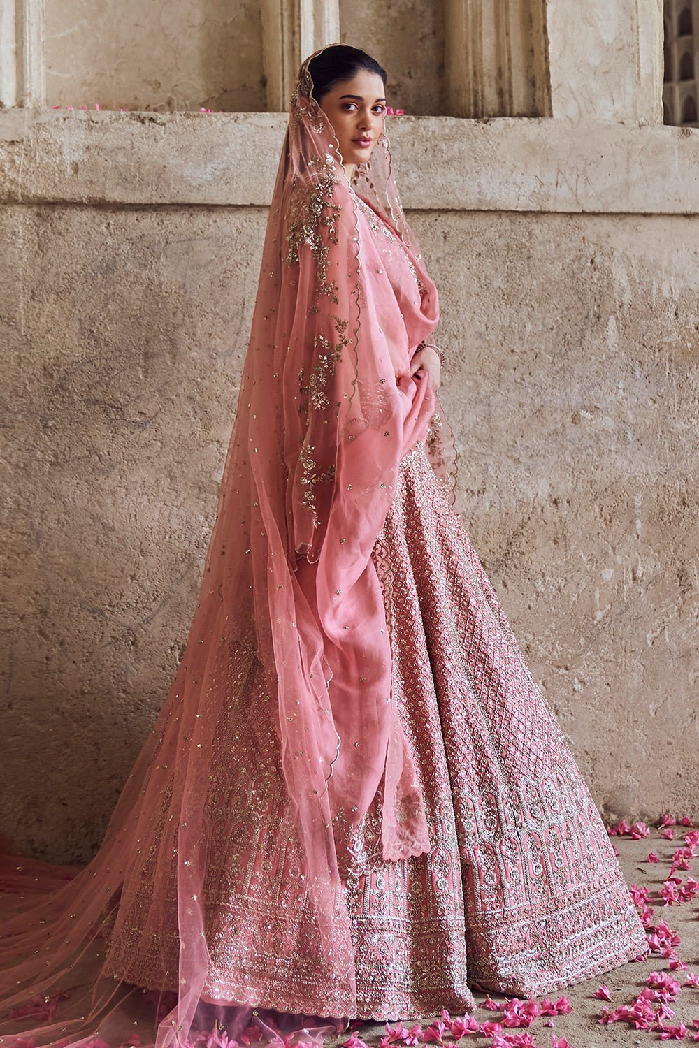 PINK GULAB LEHENGA SET