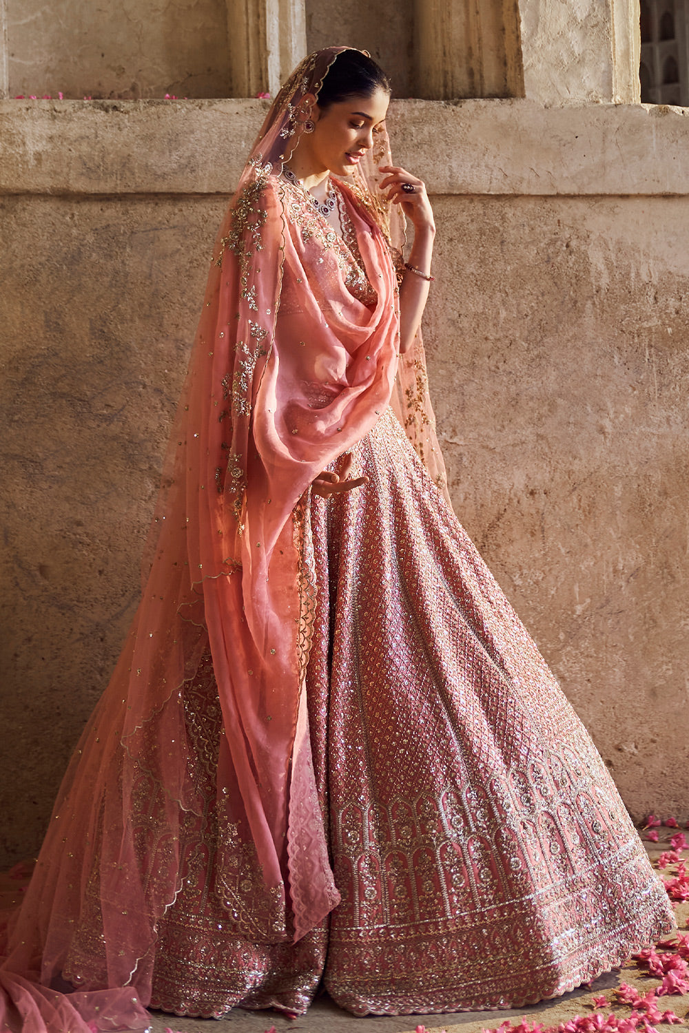 PINK GULAB LEHENGA SET